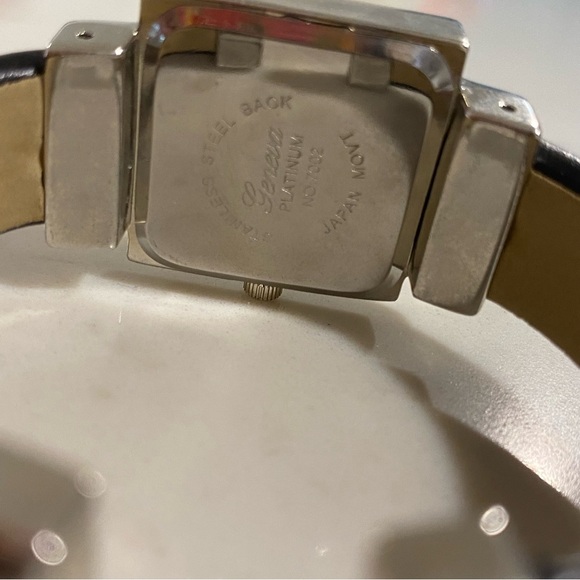 Geneva Platinum - Sterling Silver and Black Watch, like new! - Picture 3 of 8